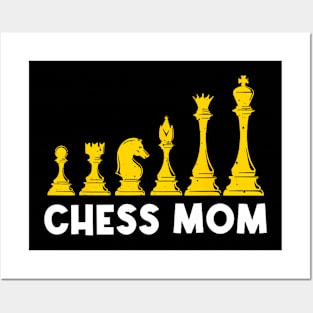 Cool Chess Art For Mom Mother Chess Club Lovers Players Pawn Posters and Art